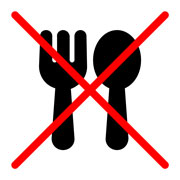 Do not eat any solid food. icon